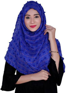 Talukdar Lifestyle Checkered Cotton Blend Women Scarf