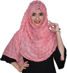 Talukdar Lifestyle Checkered Cotton Blend Women Scarf