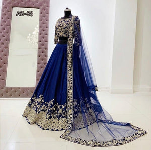 Presenting  New Bridal Wear Embroidered Lehenga Choli