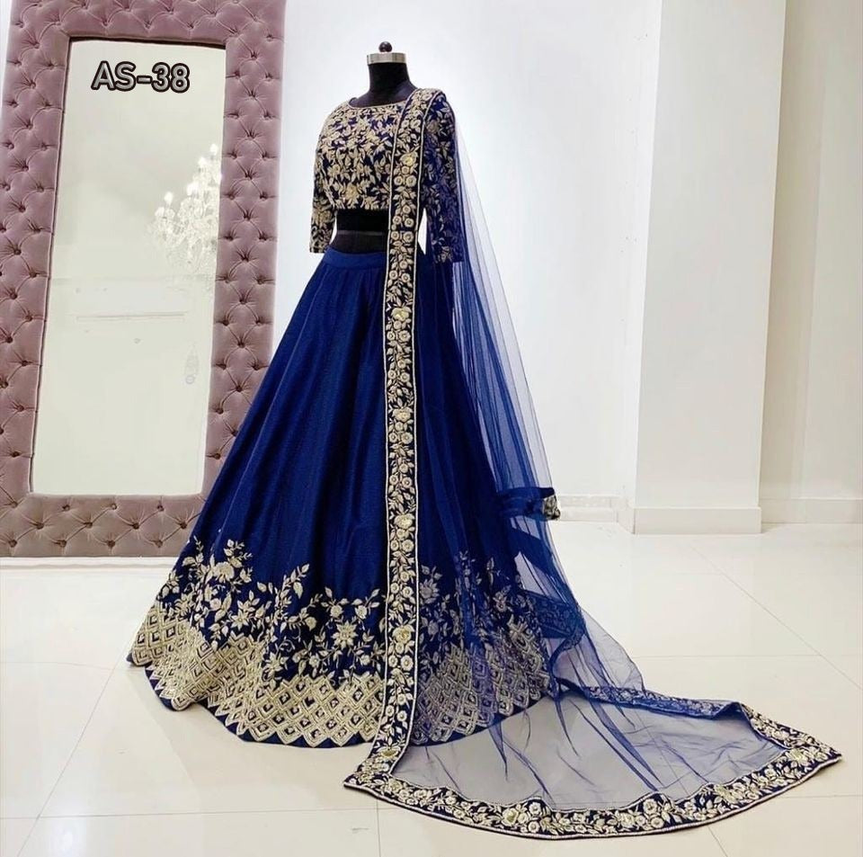 Presenting  New Bridal Wear Embroidered Lehenga Choli